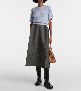 Jupe longue en laine | Prada