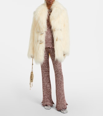 Faux shearling jacket | Rabanne