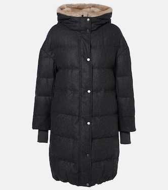 Wattierte Jacke aus Schurwolle | Brunello Cucinelli