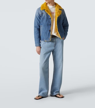 Giacca di jeans con shearling sintetico | ERL