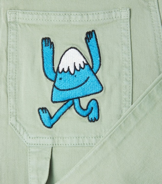 Appliqué cotton-blend cargo pants | Stella McCartney Kids