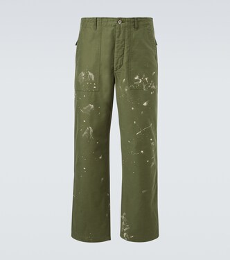 Cotton canvas straight pants | Auralee