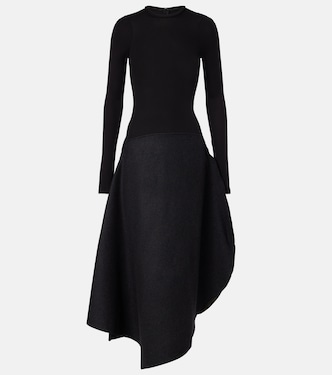 Asymmetric midi dress | Victoria Beckham