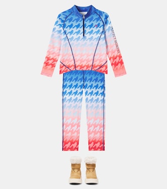 Ombré houndstooth ski top | Perfect Moment Kids