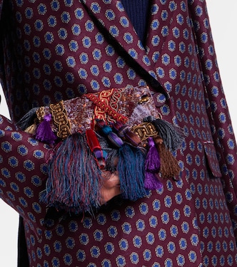 Embellished jacquard clutch | Dries Van Noten