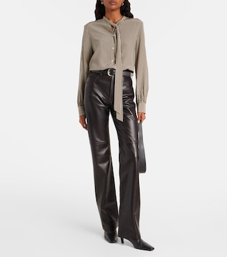 Leather bootcut pants | Nili Lotan