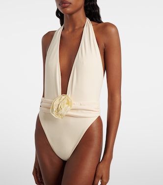 Rosette floral-appliqué swimsuit | Same
