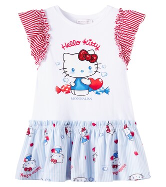 x Hello Kitty cotton jersey dress | Monnalisa