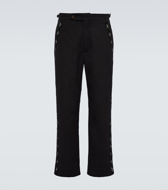 Gerade Hose Beaded Harlequin aus Baumwolle | Bode