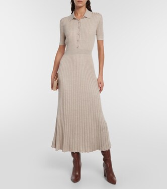 Robe midi Amor en soie et cachemire | Gabriela Hearst