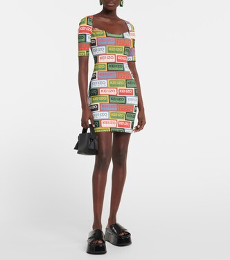 Logo printed jersey minidress | Kenzo