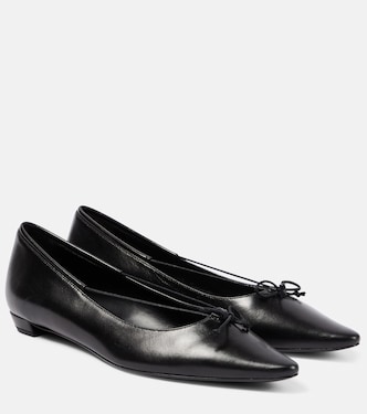 Ballerine Claudette Bow in pelle | The Row