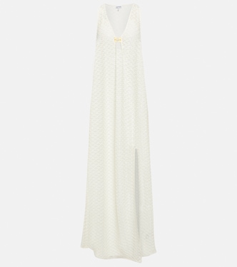 Vestido largo de encaje | Ganni