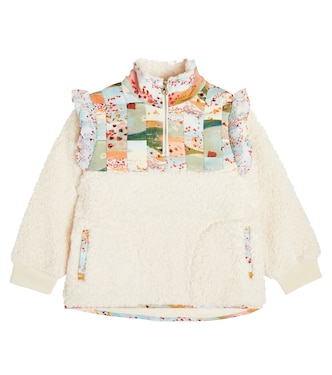 Giacca patchwork in shearling sintetico | Chloé Kids