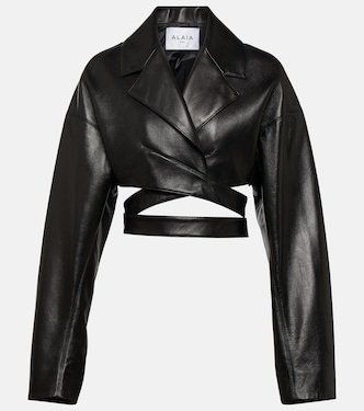 Chaqueta de piel cropped | Alaïa