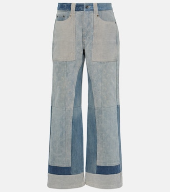 Patchwork high-rise wide-leg jeans | Marine Serre