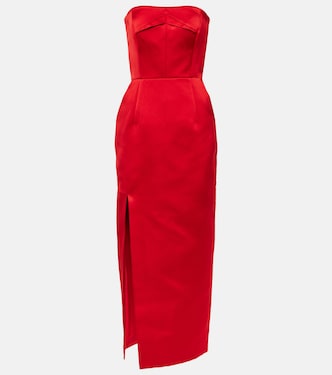 Vestido midi sin tirantes | Emilia Wickstead