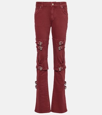 Cutout mid-rise boyfriend jeans | Blumarine