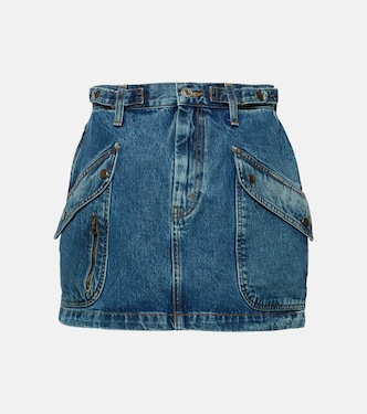 Minifalda Racer en denim | Re/Done