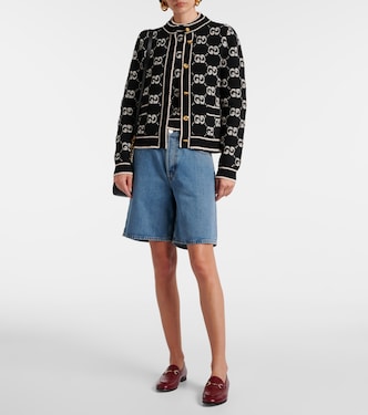 GG jacquard wool bouclé top  | Gucci