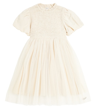 Ambre tulle-trimmed dress | Donsje
