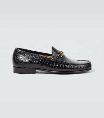 Mocasines York Chain de piel grabada | Tom Ford