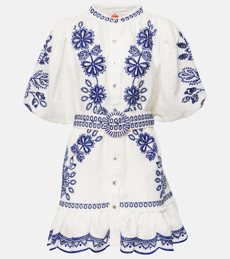 Minikleid Richelieu aus Leinen | Farm Rio