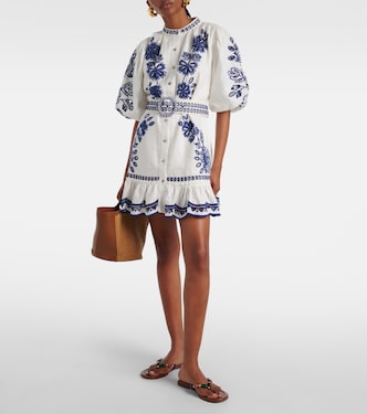 Richelieu linen minidress | Farm Rio