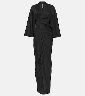 Wickelrobe aus Satin | Rick Owens