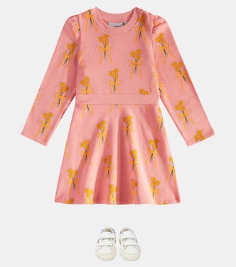 Abito Winter Flowers in cotone | Mini Rodini