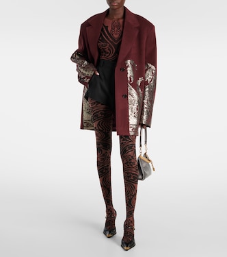 Etro x توب ليوتار بطبعات البازيلي Tattoo | Wolford