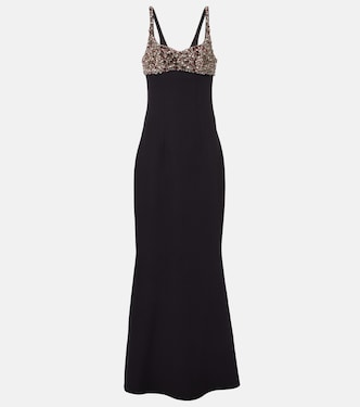 Robe mit Kristallen | Safiyaa