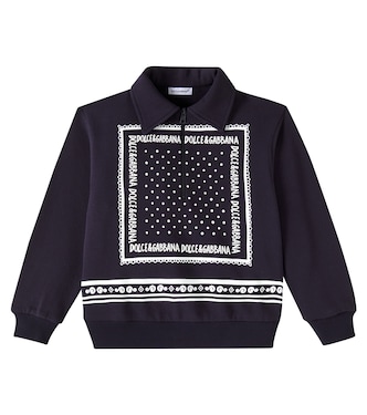 Sweatshirt Bandana aus Baumwolle | Dolce&Gabbana Kids