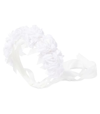 Floral-appliqué headband | Monnalisa