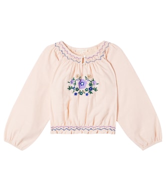 Top Marinella aus Baumwolle und Leinen | Louise Misha