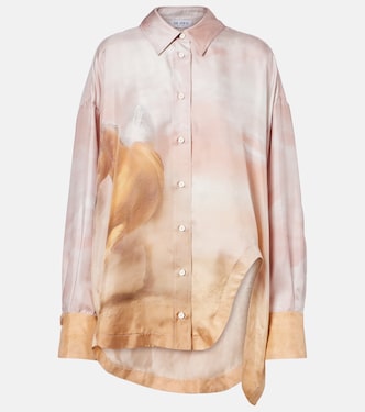 Bedruckte Bluse aus Seiden-Twill | The Attico