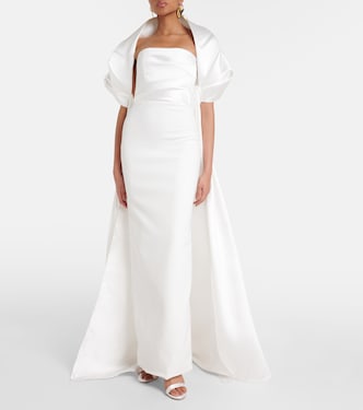 Robe longue Vera en satin | Solace London