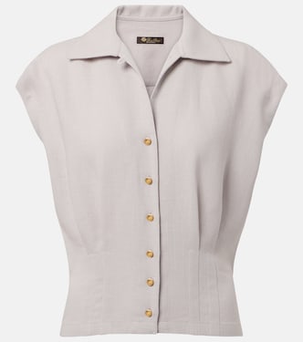 Top Evangeline in lino | Loro Piana