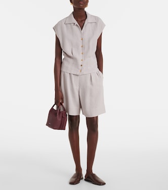 Bluse Evangeline aus Leinen | Loro Piana