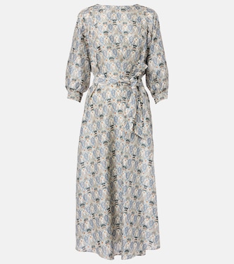 Mila printed silk midi dress | Loro Piana