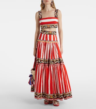 Top en mezcla de algodón a rayas | Dolce&Gabbana