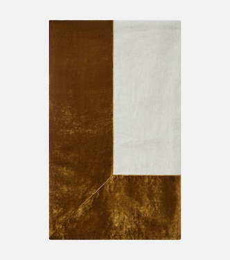Mantel de lino y terciopelo | Once Milano
