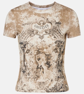 Médaillon cotton-blend jersey T-shirt | Jean Paul Gaultier