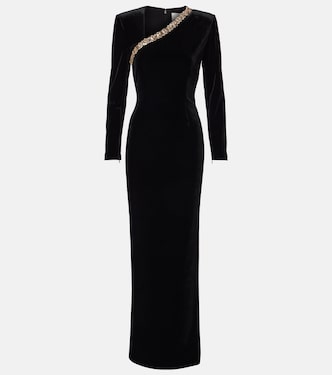 Velvet maxi dress | Roland Mouret