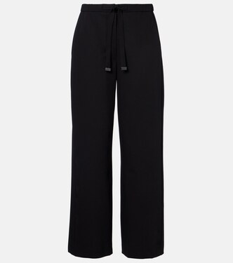 Argenta virgin wool crêpe wide-leg pants | 'S Max Mara