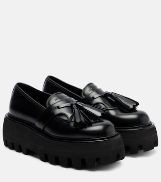 Plateau-Loafers Sofa aus Leder | McQueen