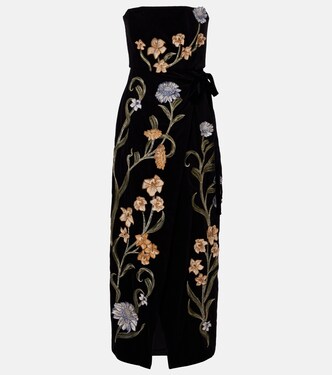 Cinefila Laguna velvet maxi dress | Agua by Agua Bendita