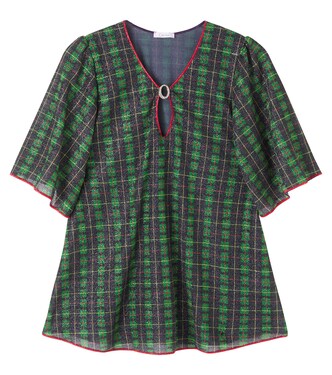 Plaid lamé kaftan | Oséree Kids