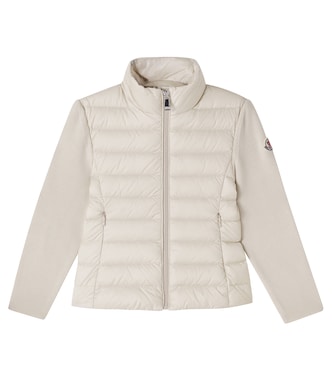 Down-paneled wool-blend jacket | Moncler Enfant