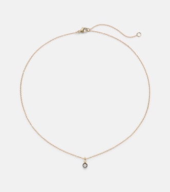 The Shadow 10kt gold choker with diamonds | Stone and Strand